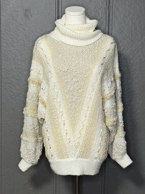 Vintage 80s Jason Maxwell Cowl Neck Sweater